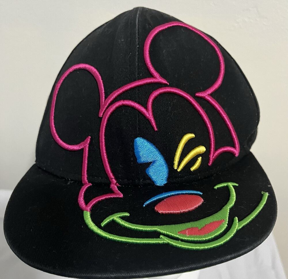 Disney Mickey Mouse Snapback Hat Cap Walt Disney Kingdom Disneyland